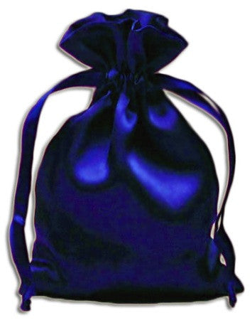Royal Blue Satin Pouch