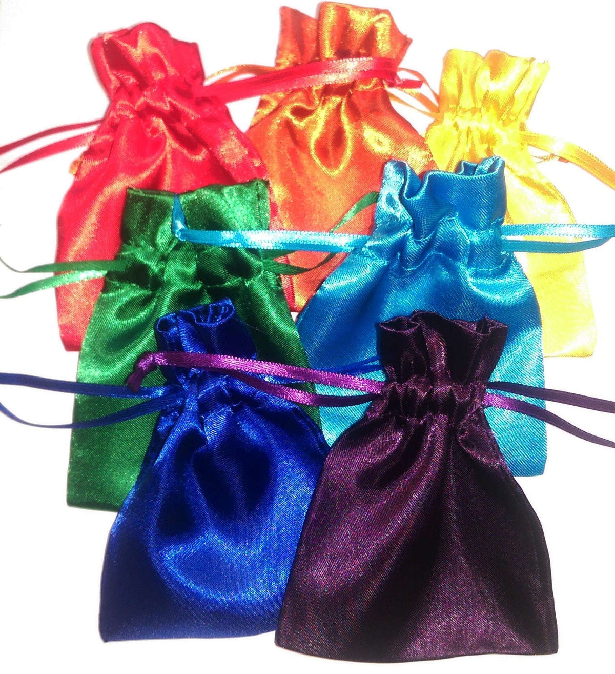 7 Satin Pouches Chakra Set Otarealm