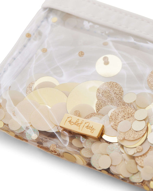 Gold Confetti Mini Wallet Keychain Otarealm