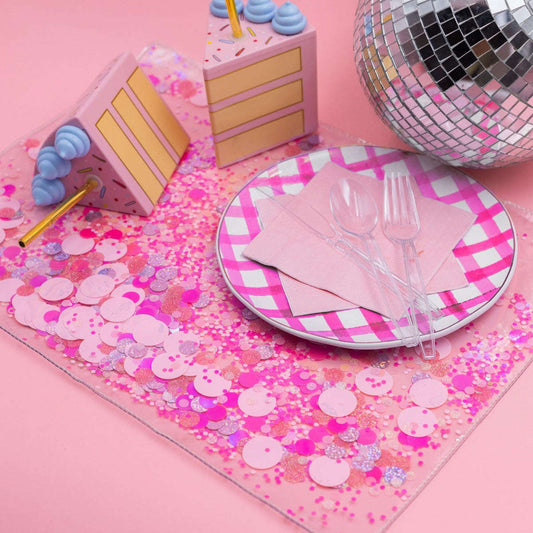 Multi-Use Confetti Desk Mat and Placemat Otarealm