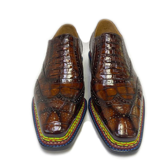 Maurice Phantom Custom Made Alligator Slip-On Shoe - Sport/Rust