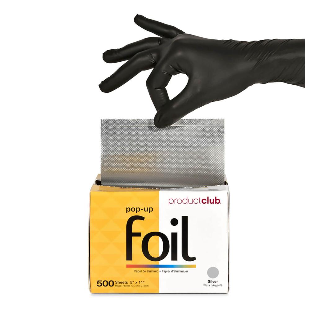 Product Club Silver Pop-Up Hair Foil - 5" x 11" - 500ct