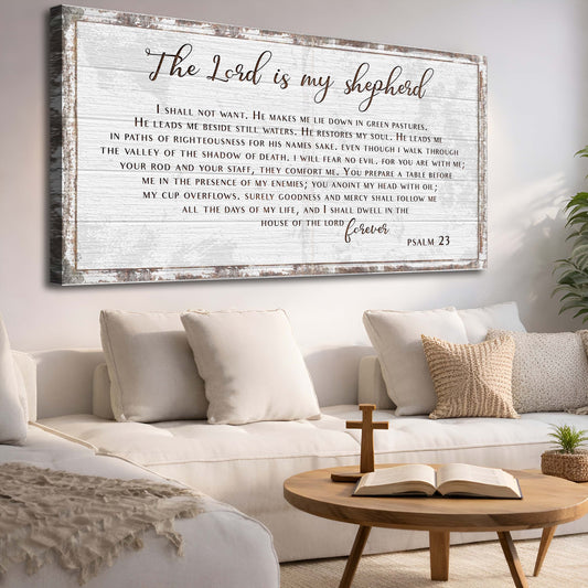 Psalm 23 - The Lord Is My Shepherd Sign III Otarealm