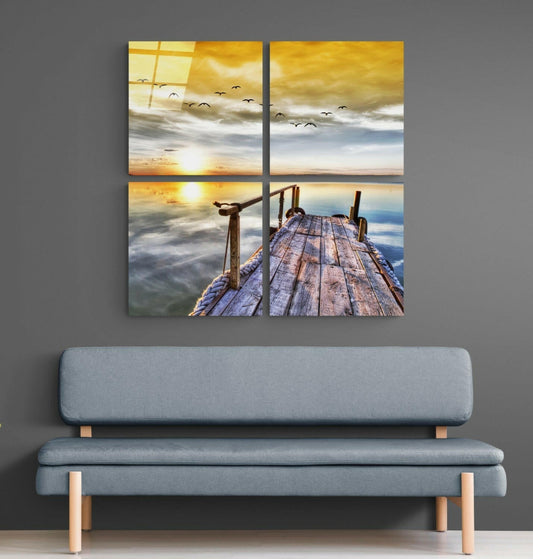 Sunset Quadro Glass Wall Art
