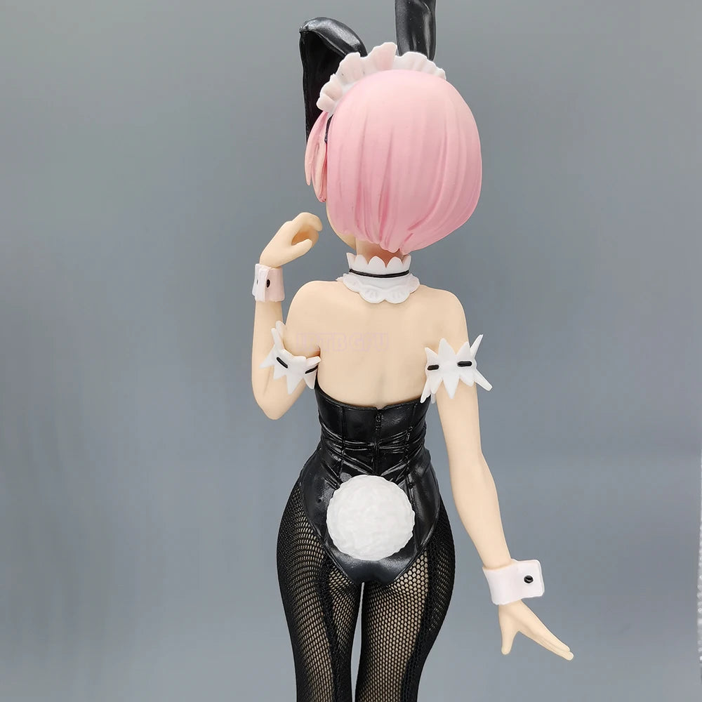 Rem and Ram Twins Bunny Outfit Anime Figurines, Re:ZERO Starting Life in Another World Action Figures