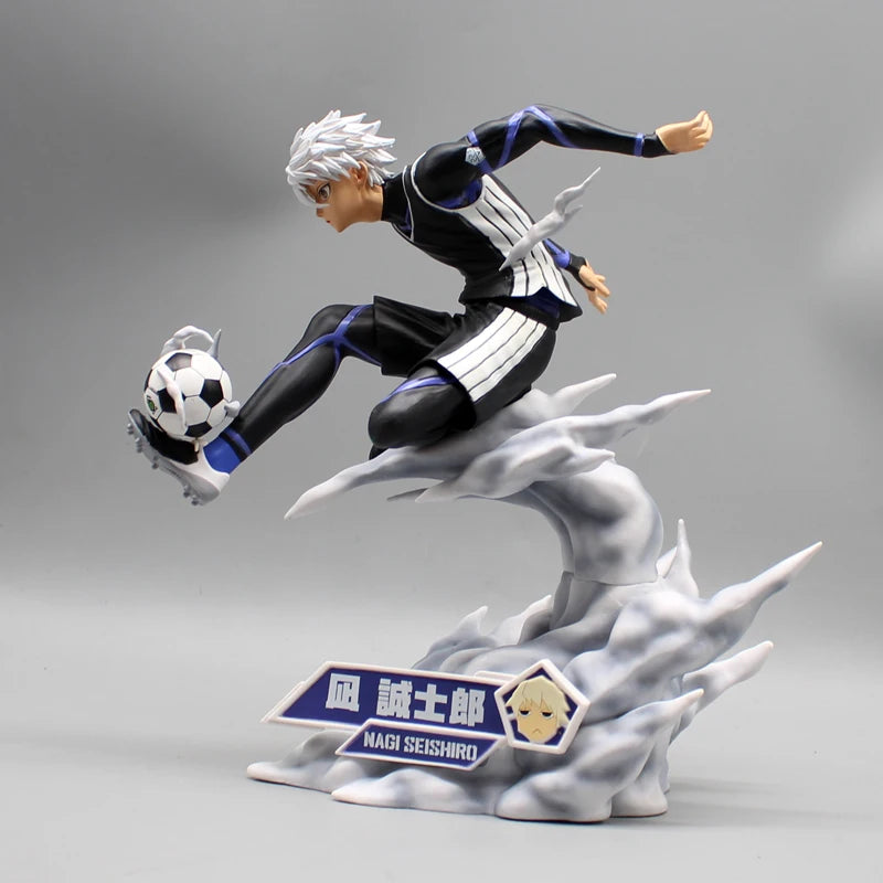 Nagi Seishiro Blue Lock Figures, Anime Figurines Soccer Football Collection Statue Decor 21 cm