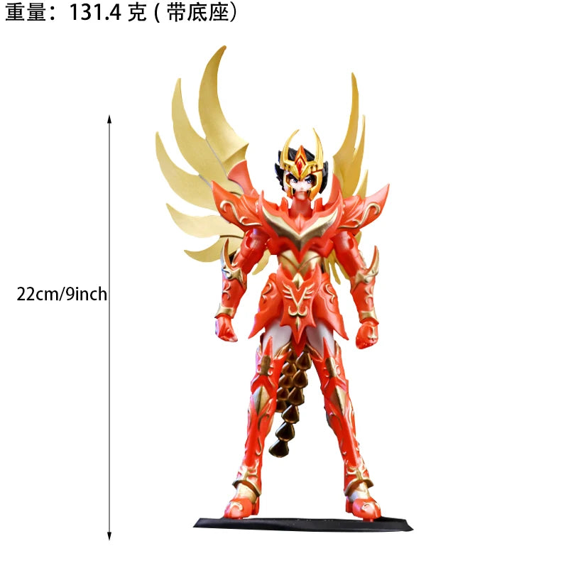 Saint Seiya Anime Figurines, Shiryuu Hyoga Shun Ikki Action Figures Knights Of Zodiac 19 CM
