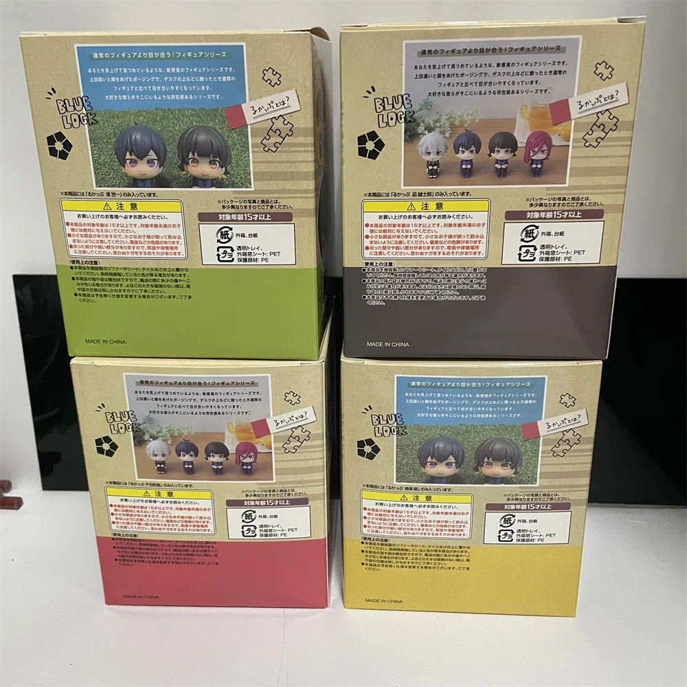 BLUE LOCK Cute Mini Figurines, Isagi Yoichi Chigiri Hyoma Nagi Seishiro Action Figures, Kawaii PVC Toys for Collector 10cm