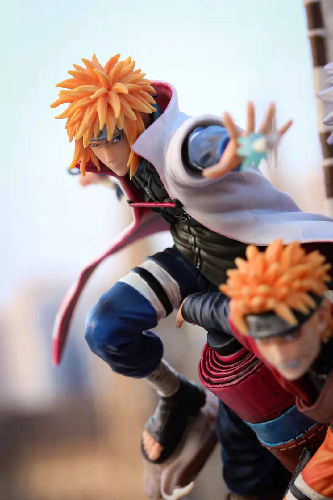Jiraiya Minato and Naruto Anime Figurines, NARUTO SHIPPUDEN Figures Master and Apprentice Figure 41cm