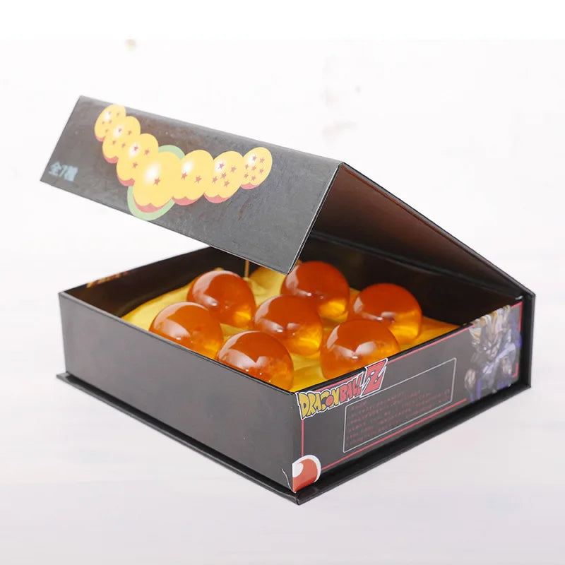 Dragon Ball 7 Pcs Set Crystal Balls Action Figure Toys Summon Shenron Wishing Balls 3.5 CM