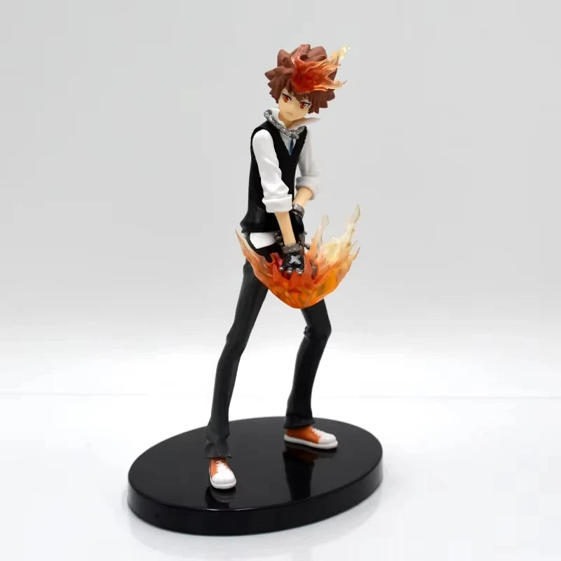 Sawada Tsunayoshi Anime Figure, Katekyo Hitman Reborn Figurines Action PVC Statue 19 cm
