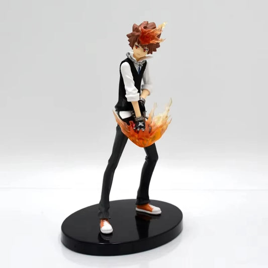 Sawada Tsunayoshi Anime Figure, Katekyo Hitman Reborn Figurines Action PVC Statue 19 cm