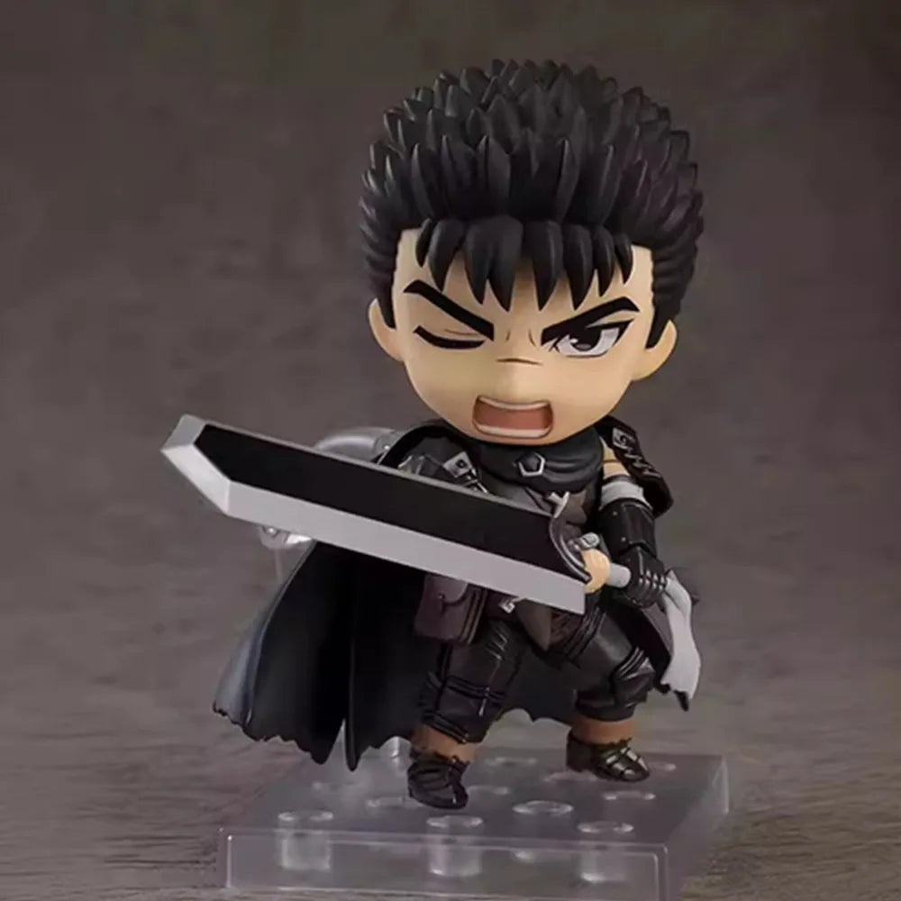 Berserk Guts Anime Figure, Kawaii Chibi Action Figurines Cute Toys for Collections 10 cm