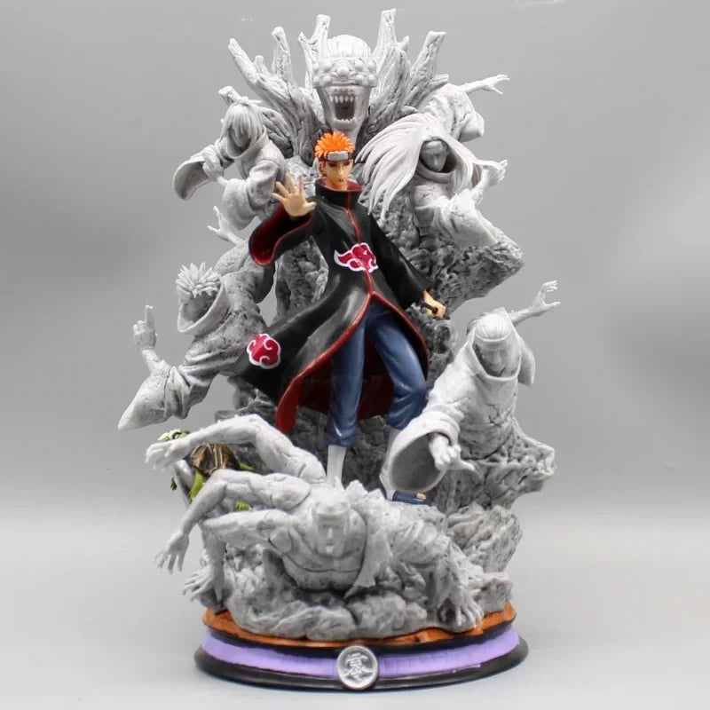 Naruto Shippuden Pain Anime Figure, Akatsuki Six Paths Nagato Figurine PVC Statue 27 cm
