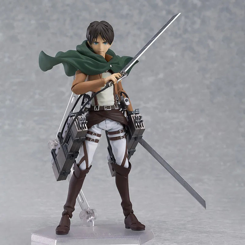Eren Jaeger Action Figure, Attack On Titan Anime Figurines Holding Sword Detachable 17 CM