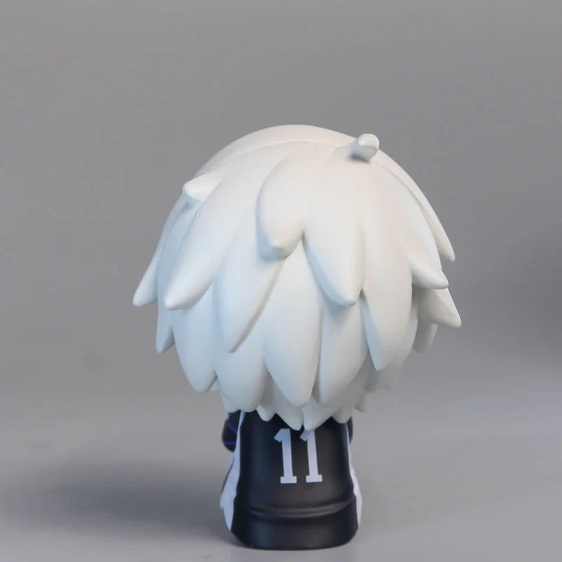 BLUE LOCK Cute Mini Figurines, Isagi Yoichi Chigiri Hyoma Nagi Seishiro Action Figures, Kawaii PVC Toys for Collector 10cm