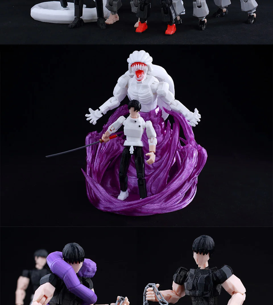 Jujutsu Kaisen 3D Printed Anime Figurine, Gojo Satoru Toji Yuji Sukuna Mahoraga Yuta