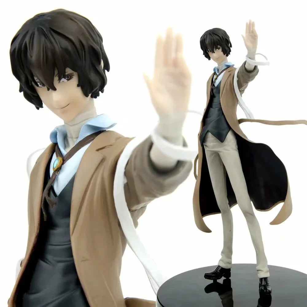 Dazai Osamu Anime Figurine, Bungo Stray Dogs Anime Figures PVC Action Toy Statue 26 cm