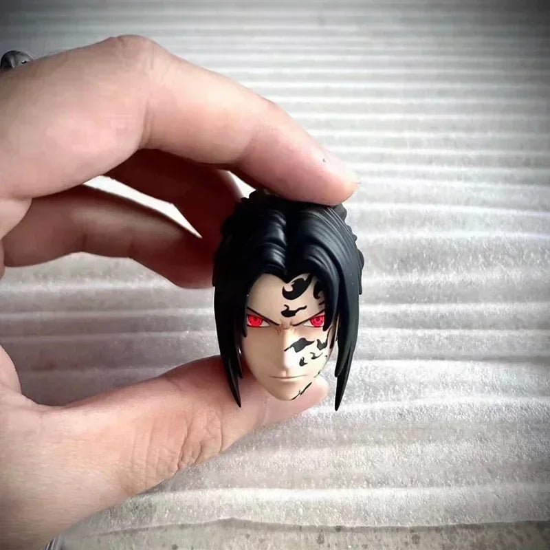 Uchiha Sasuke Mantra Seal Action Figure Sitting Pose, Naruto Shippuden Anime Figurines 18 CM