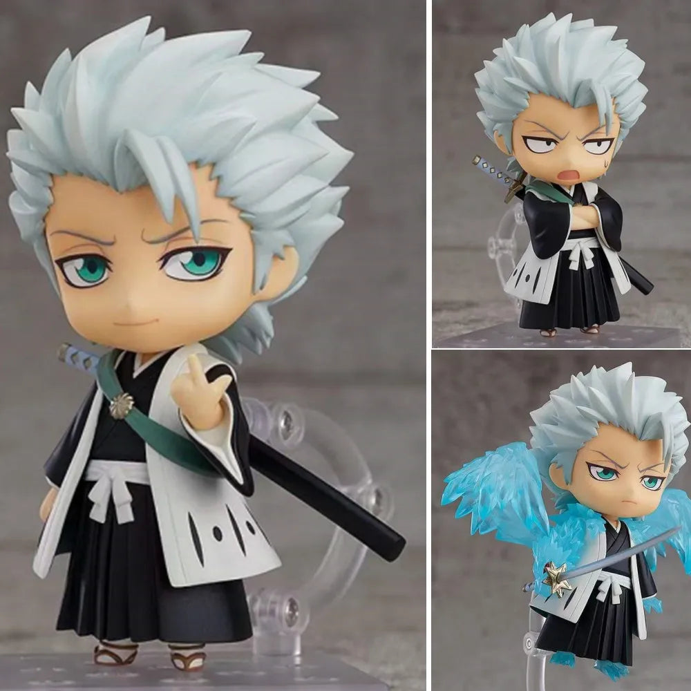 Bleach Kawaii Cute Mini Anime Figurines, Hitsugaya Toushirou, Ichigo Kurosaki, Chibi Figures 10cm