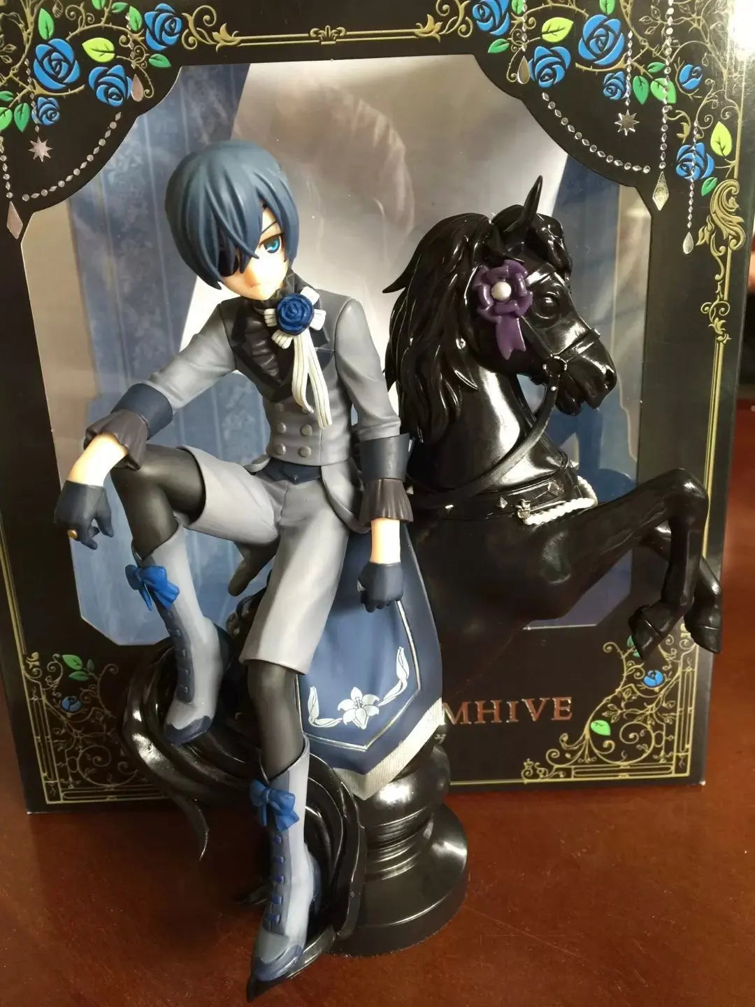 Ciel Phantomhive and Sebastian Michaelis Anime Figure, Black Butler Action Figurines