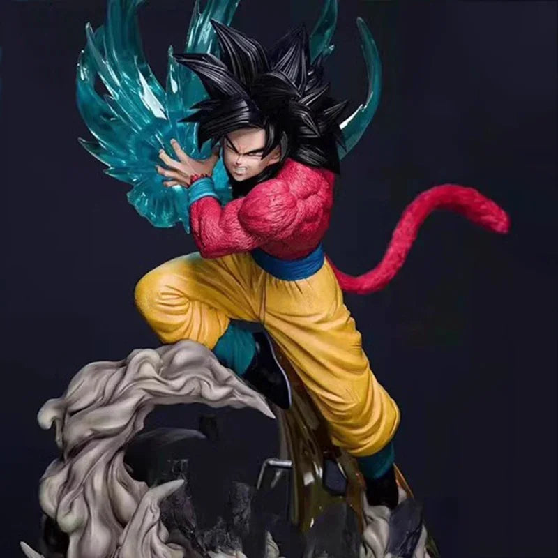 Son Goku Super Saiyan 4 Dragon Ball GT Kamehameha Anime Figure, Dragon Ball Z PVC Collection 41cm