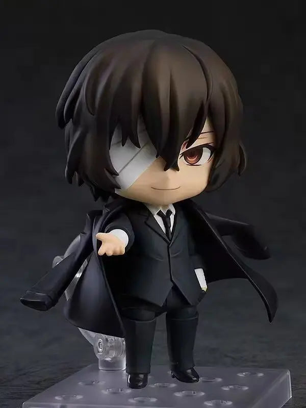 Action Figures Bungo Stray Dogs, Nakajima Atsushi, Dazai Osamu, Kawaii Chibi Cute Anime Figurines Collector 10 cm