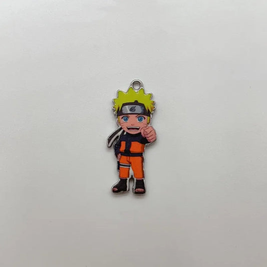 7 PCS Naruto Key Chain Charms, Anime Cartoons Character Alloy Charms Pendant