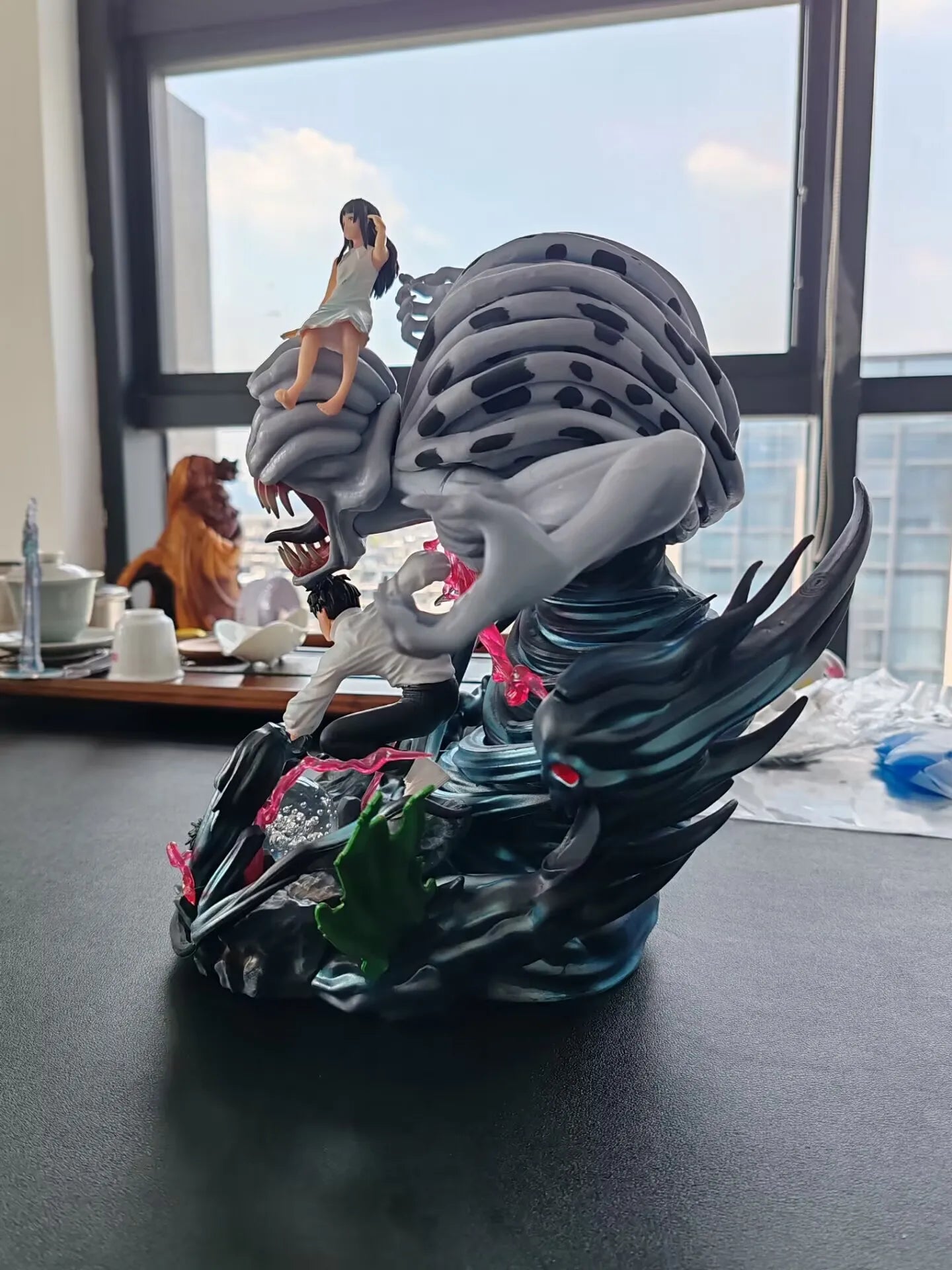 Yuta Okkotsu LED Anime Figurine, Jujutsu Kaisen 0 Figures PVC Statue Collectible 42 CM