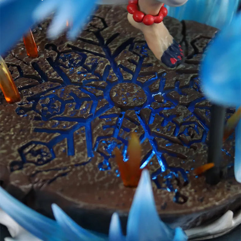 Akaza of Twelve Kizuki Demon Slayer Action Figures, LED PVC Anime Collection Model 26cm