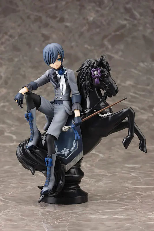 Ciel Phantomhive and Sebastian Michaelis Anime Figure, Black Butler Action Figurines