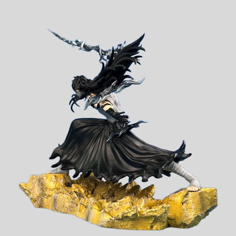 Bleach Anime Figurines Ichigo Kurosaki Final Getsuga Tensho Combat Figure Model Statue 24 CM