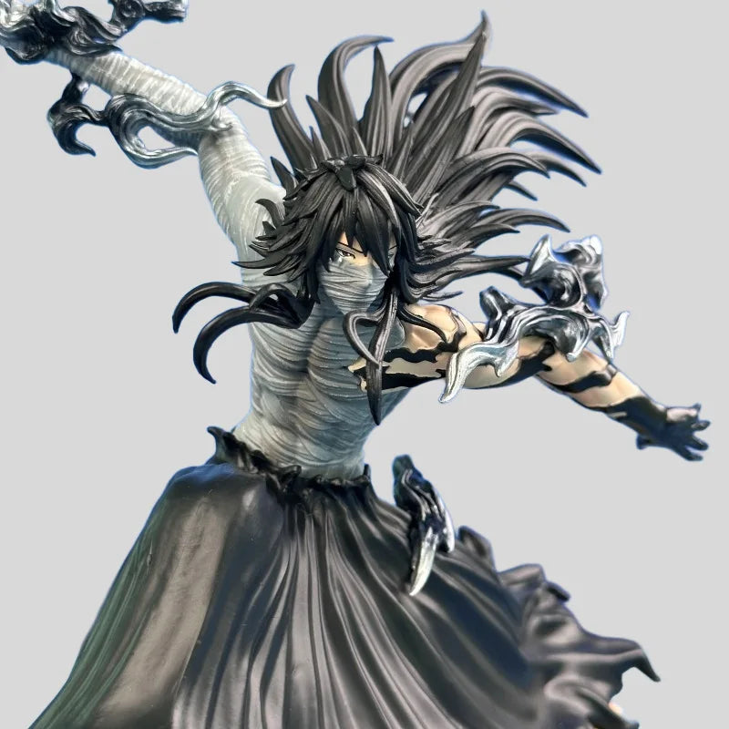 Bleach Anime Figurines Ichigo Kurosaki Final Getsuga Tensho Combat Figure Model Statue 24 CM