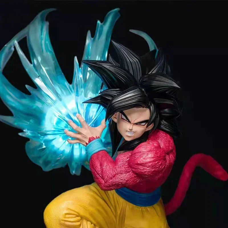 Son Goku Super Saiyan 4 Dragon Ball GT Kamehameha Anime Figure, Dragon Ball Z PVC Collection 41cm