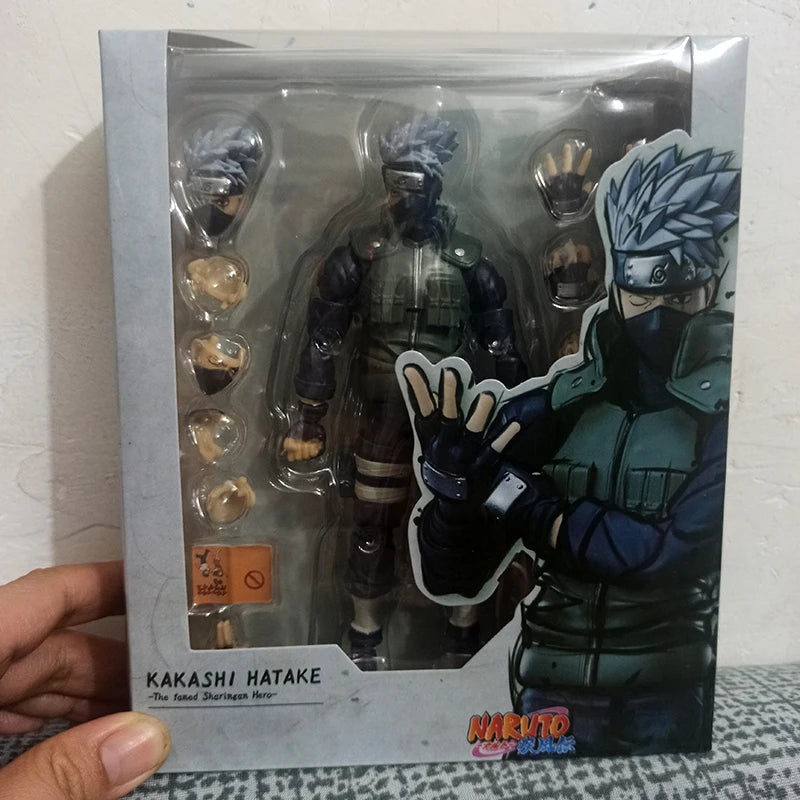 Hatake Kakashi Anime Figure, Naruto Shippuden Action Figurines SHFiguart The Hero of Sharingan 16 CM