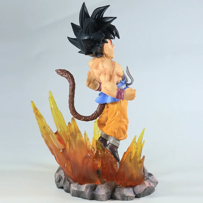 Kid Goku Dragon Ball Anime Figure, Z Super Kai Ape Black Hair Figurines 19cm