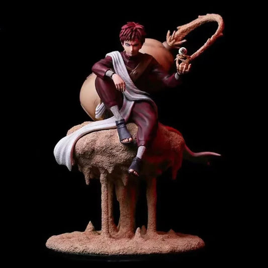 22cm NARUTO Gaara Action Figure, Animation Peripherals Kazekage Sitting Posture Statue