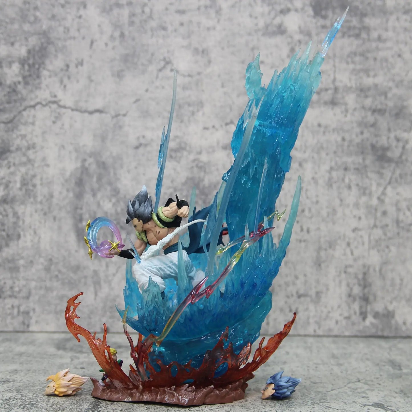 Gogeta Super Saiyan Blue Anime Figurine, Dragon Ball Super Action Figures Collection Toy Gift 28 cm