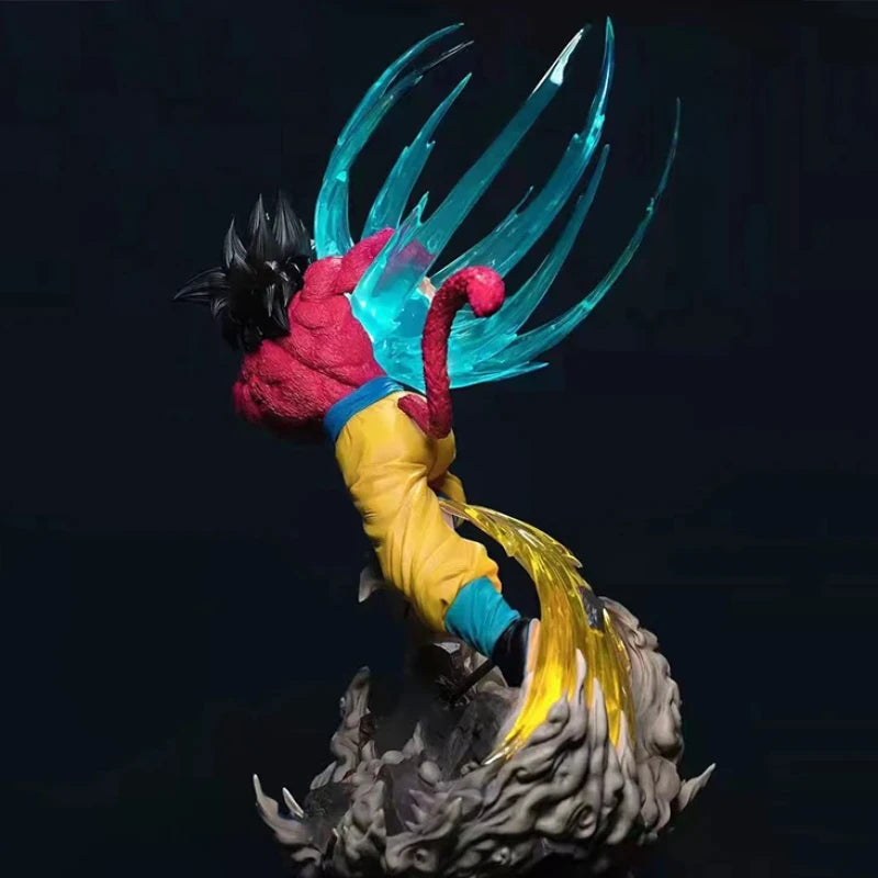 Son Goku Super Saiyan 4 Dragon Ball GT Kamehameha Anime Figure, Dragon Ball Z PVC Collection 41cm
