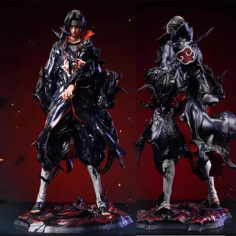 Itachi Uchiha Tsukuyomi Crows Anime Figure, Naruto Shippuden Action Figurines 26 CM