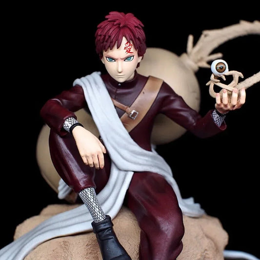 22cm NARUTO Gaara Action Figure, Animation Peripherals Kazekage Sitting Posture Statue