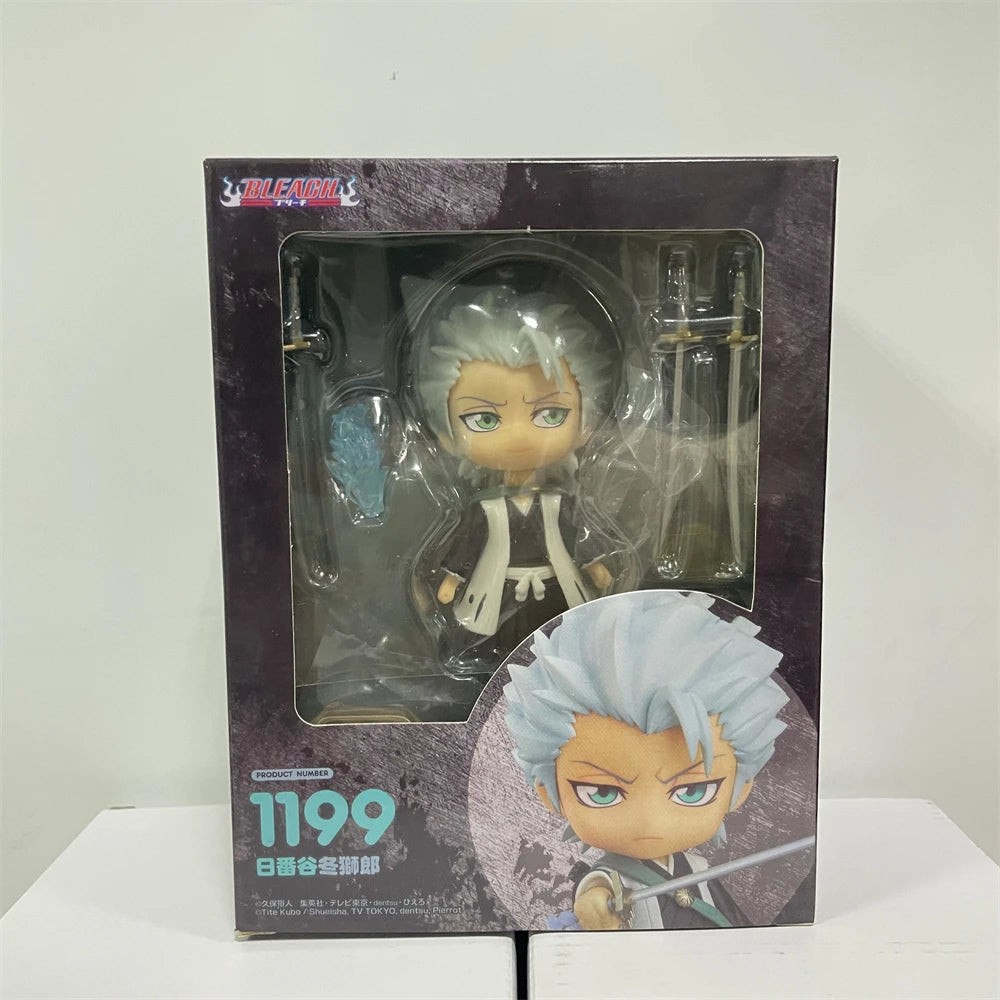 Bleach Kawaii Cute Mini Anime Figurines, Hitsugaya Toushirou, Ichigo Kurosaki, Chibi Figures 10cm