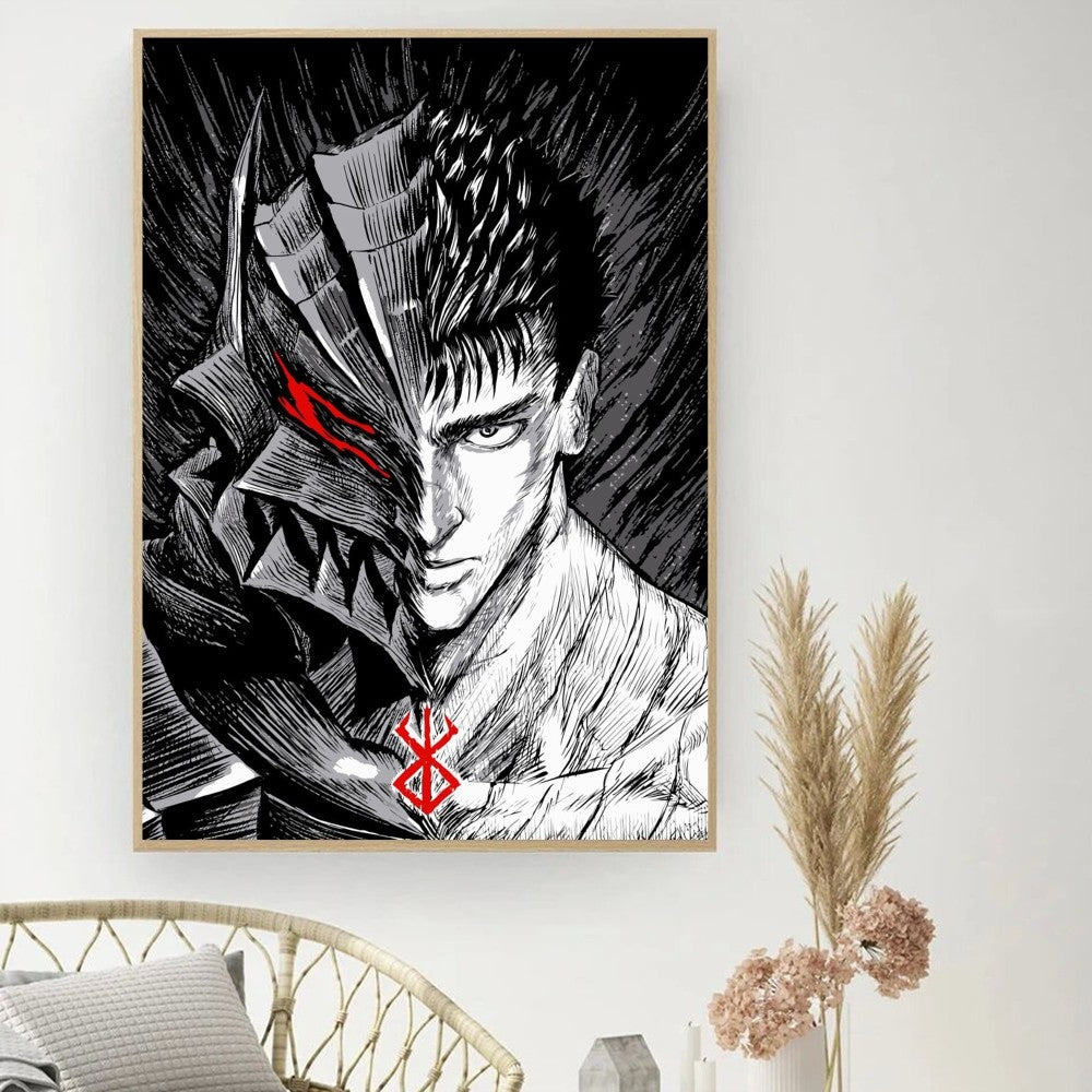 Berserk Posters, Anime Poster DIY Vintage Movie Poster Wall Art