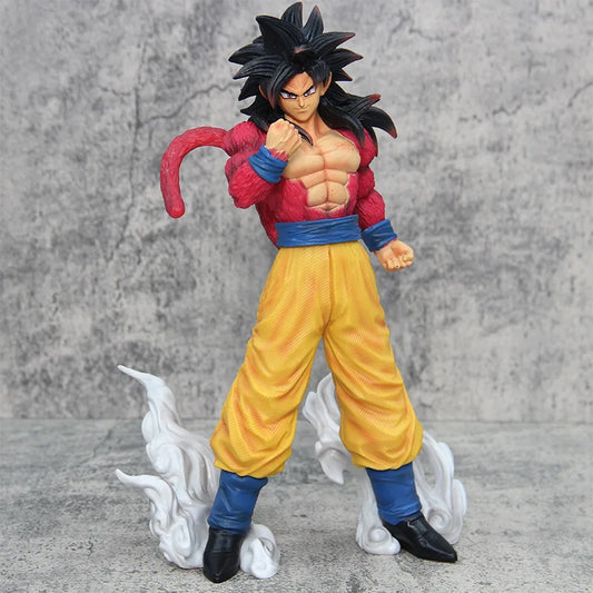 Super Saiyan 4 Son Goku Anime Figure, SSJ4 Dragon Ball GT Figurines PVC Statue 30 CM