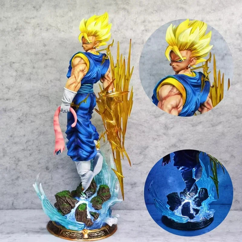 Super Saiyan Blue Vegito LED Anime Figure, Dragon Ball Z Anime Figures 3 or 4 heads PVC Statue