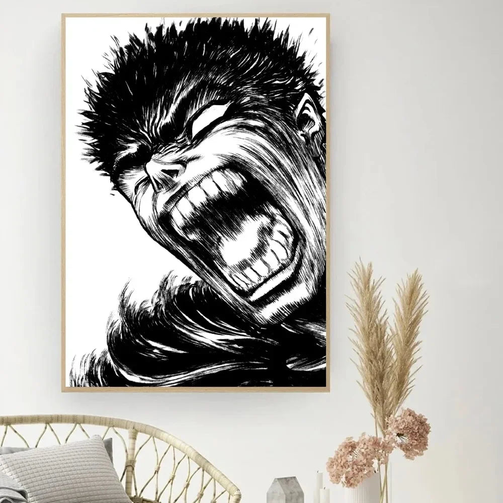 Berserk Posters, Anime Poster DIY Vintage Movie Poster Wall Art