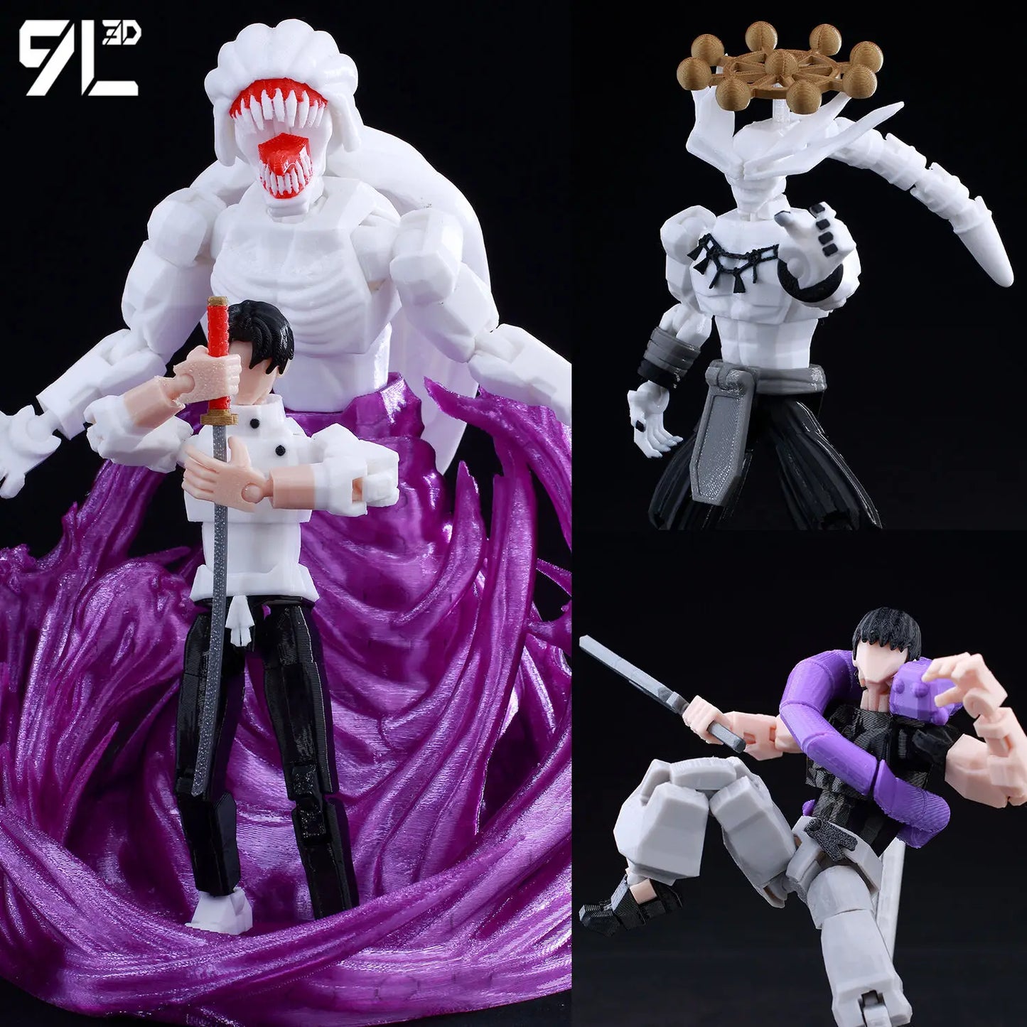 Jujutsu Kaisen 3D Printed Anime Figurine, Gojo Satoru Toji Yuji Sukuna Mahoraga Yuta