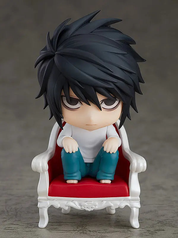 10 CM Death Note L and Yagami Light Anime Figurines, Kawaii Cute Chibi Action Figures PVC Toys Collection