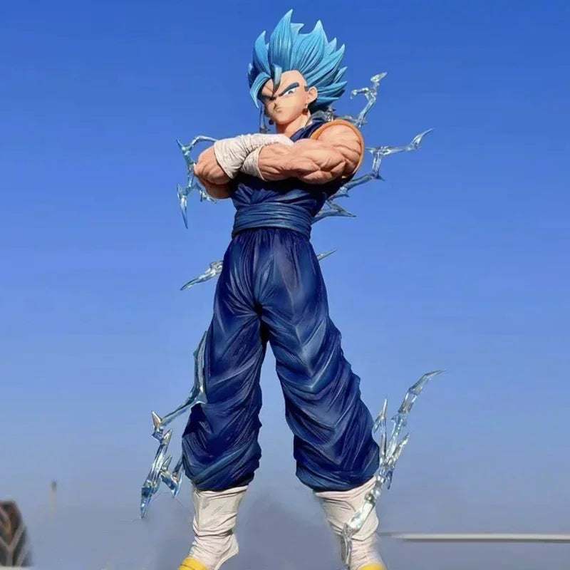 Vegito Super Saiyan Blue Gogeta 3 Heads 2 Bodies Action Figure, Dragon Ball Z Anime Figurines 32 CM