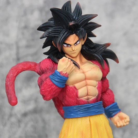 Super Saiyan 4 Son Goku Anime Figure, SSJ4 Dragon Ball GT Figurines PVC Statue 30 CM